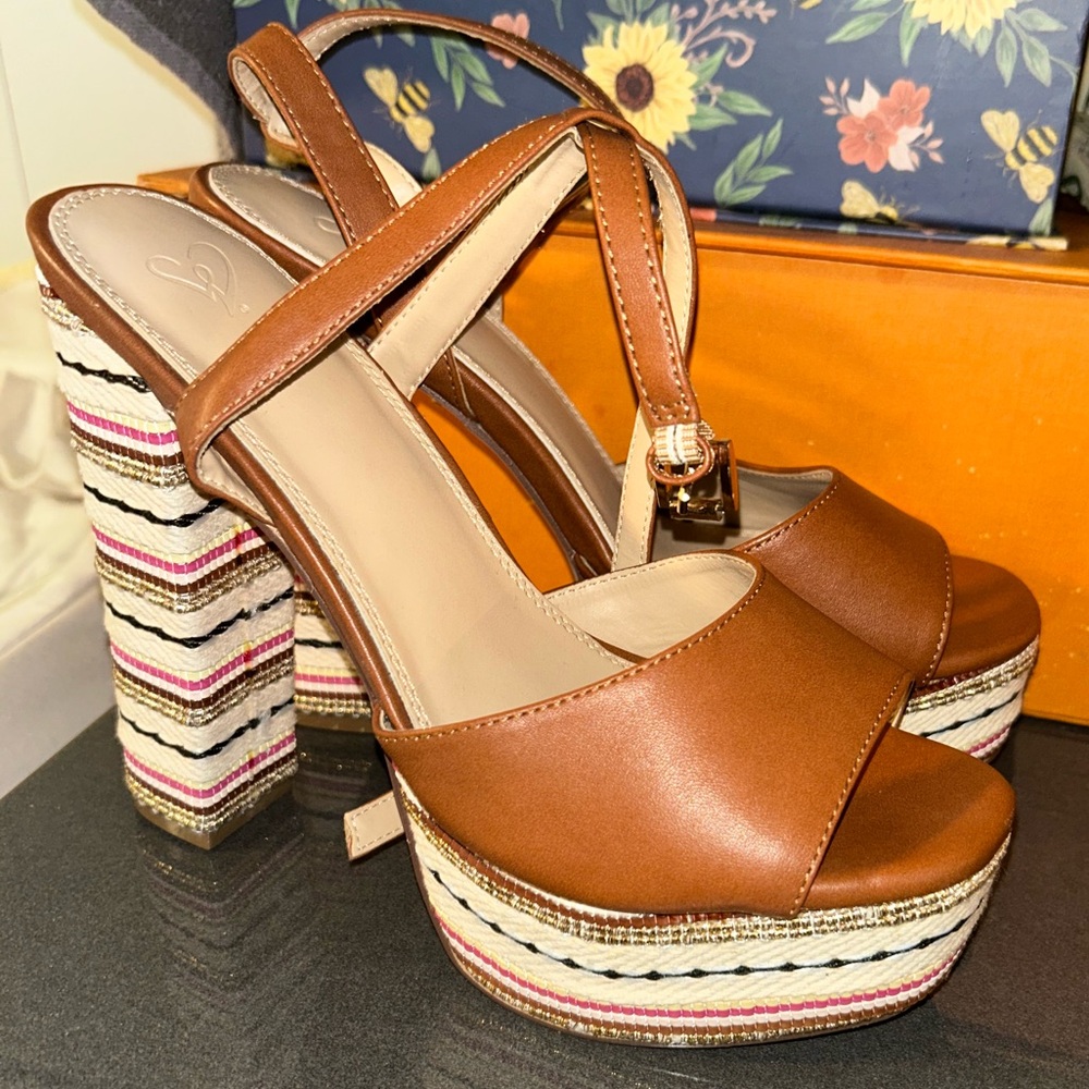 Brown Boho Platforms size 7.5